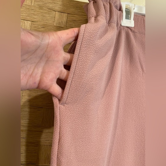 Bar III pink paper bag pant - Picture 3 of 9